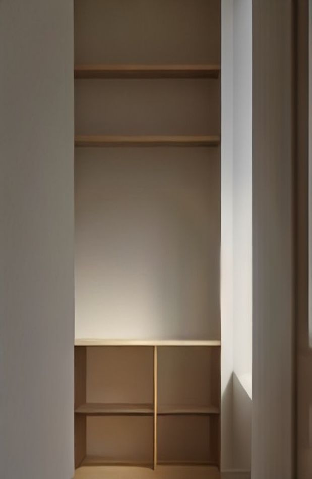 Empty Bookshelf Wallpaper