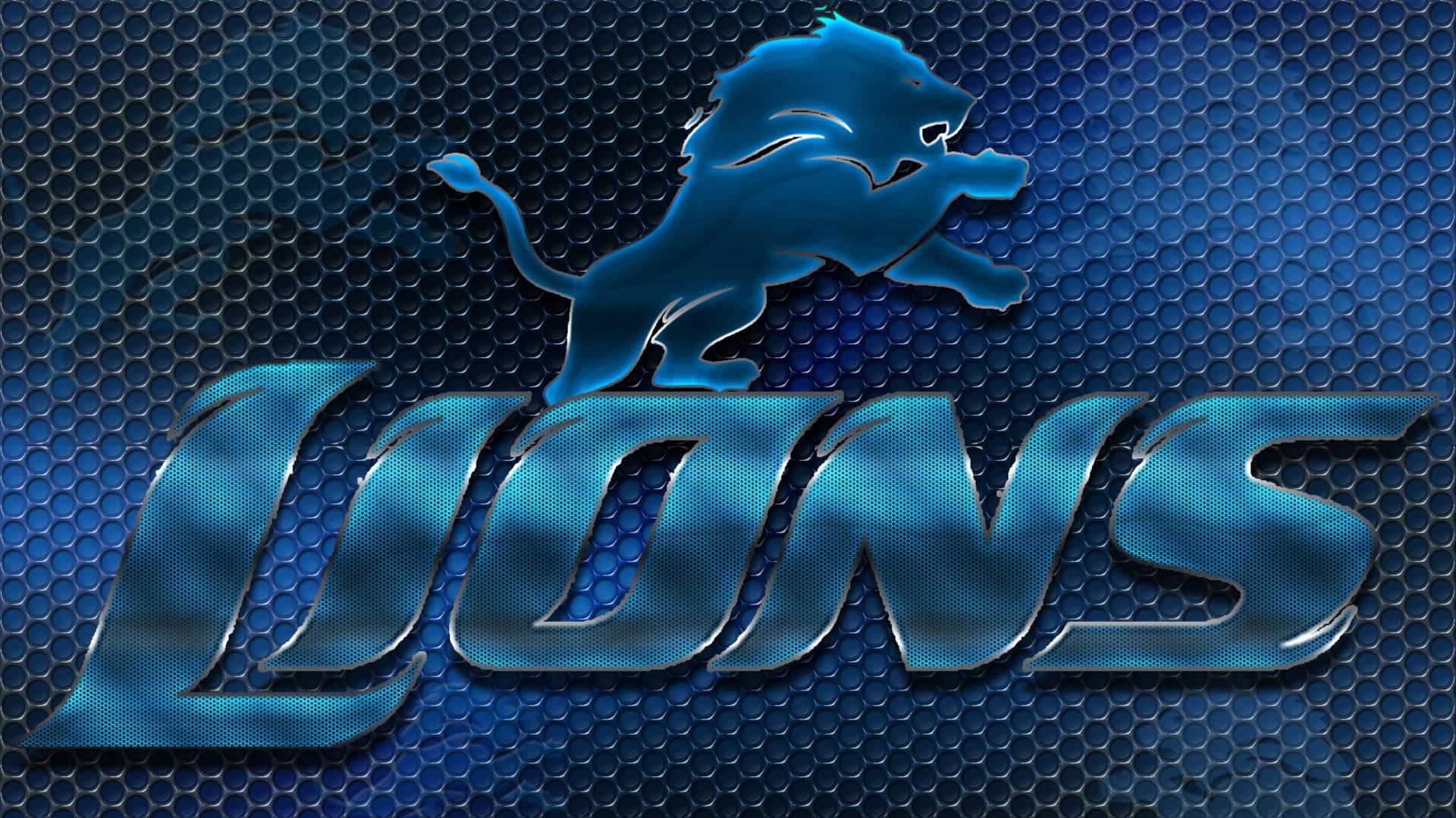 Detroit Lions Blue Honeyb Logo Wallpaper