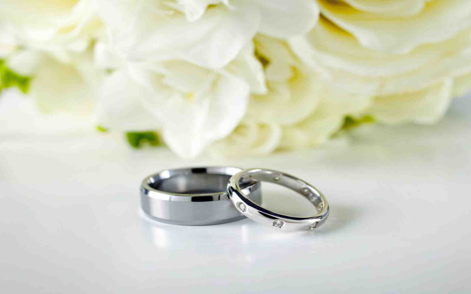 Wedding Rings And Flowers Background The Art Mad Wallpaper