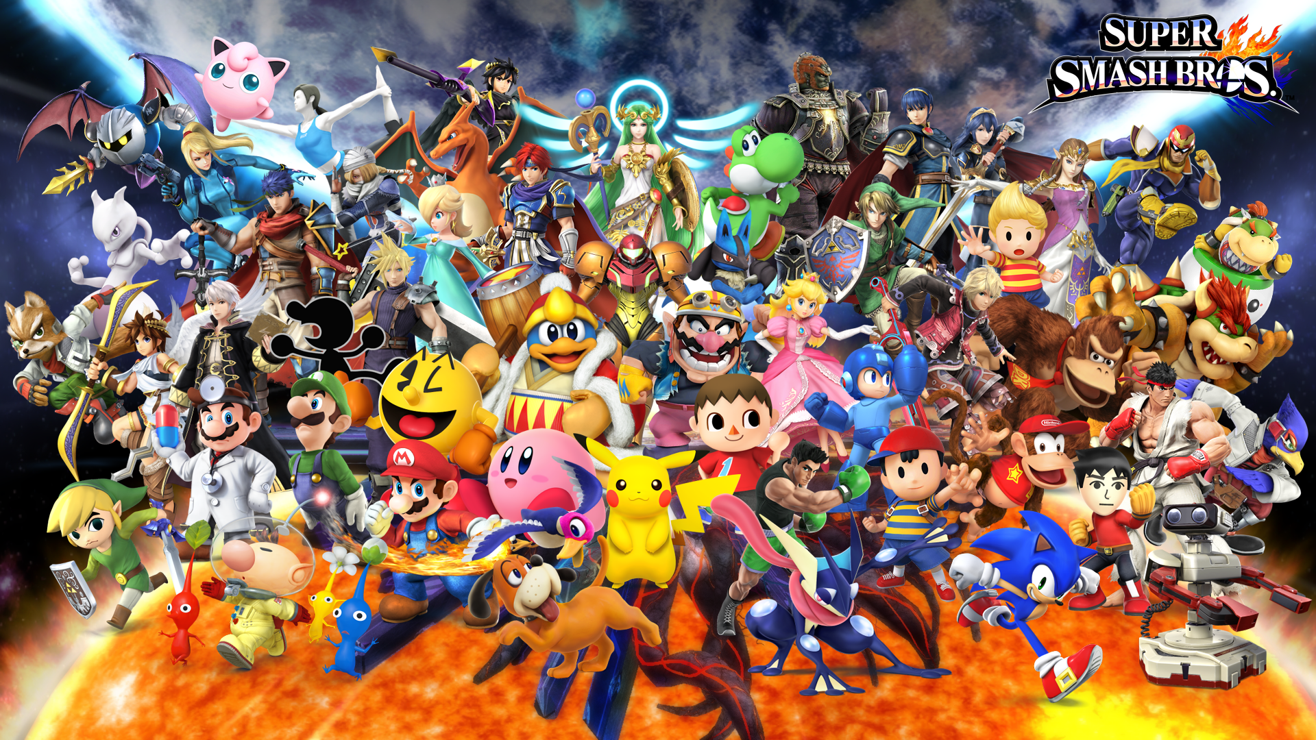 Super Smash Bros Background