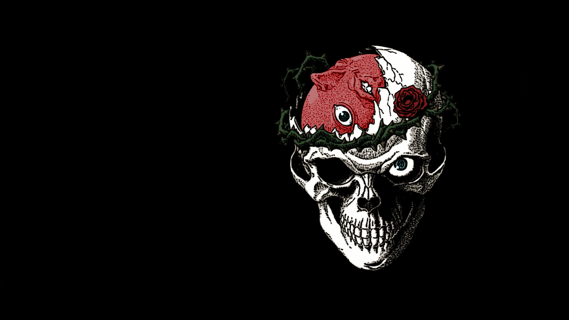 Gray And Red Skull 3d Wallpaper Berserk Manga Beherit HD