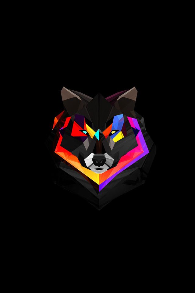 Wolf Face Wallpaper wolf abstract 3d iphone wallpaper With
