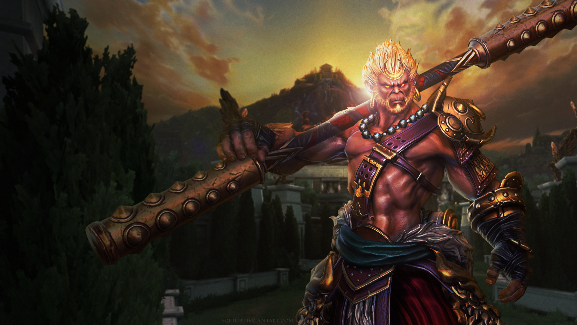 Smite Sun Wukong Wallpaper By Equilib