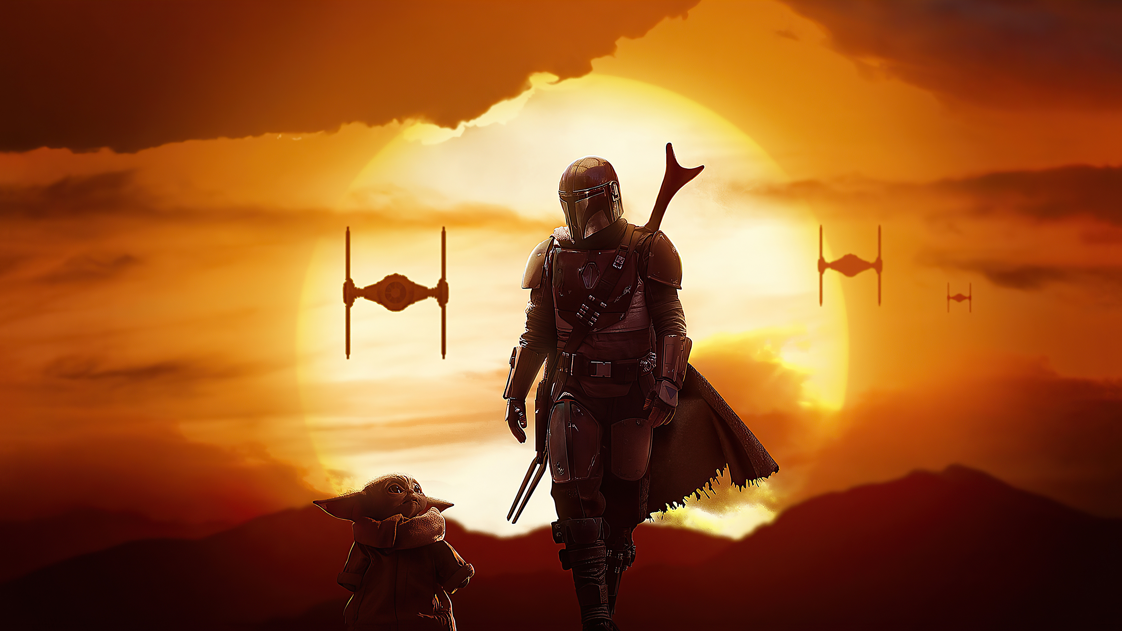The Mandalorian Yoda 4k HD Wallpaper Image