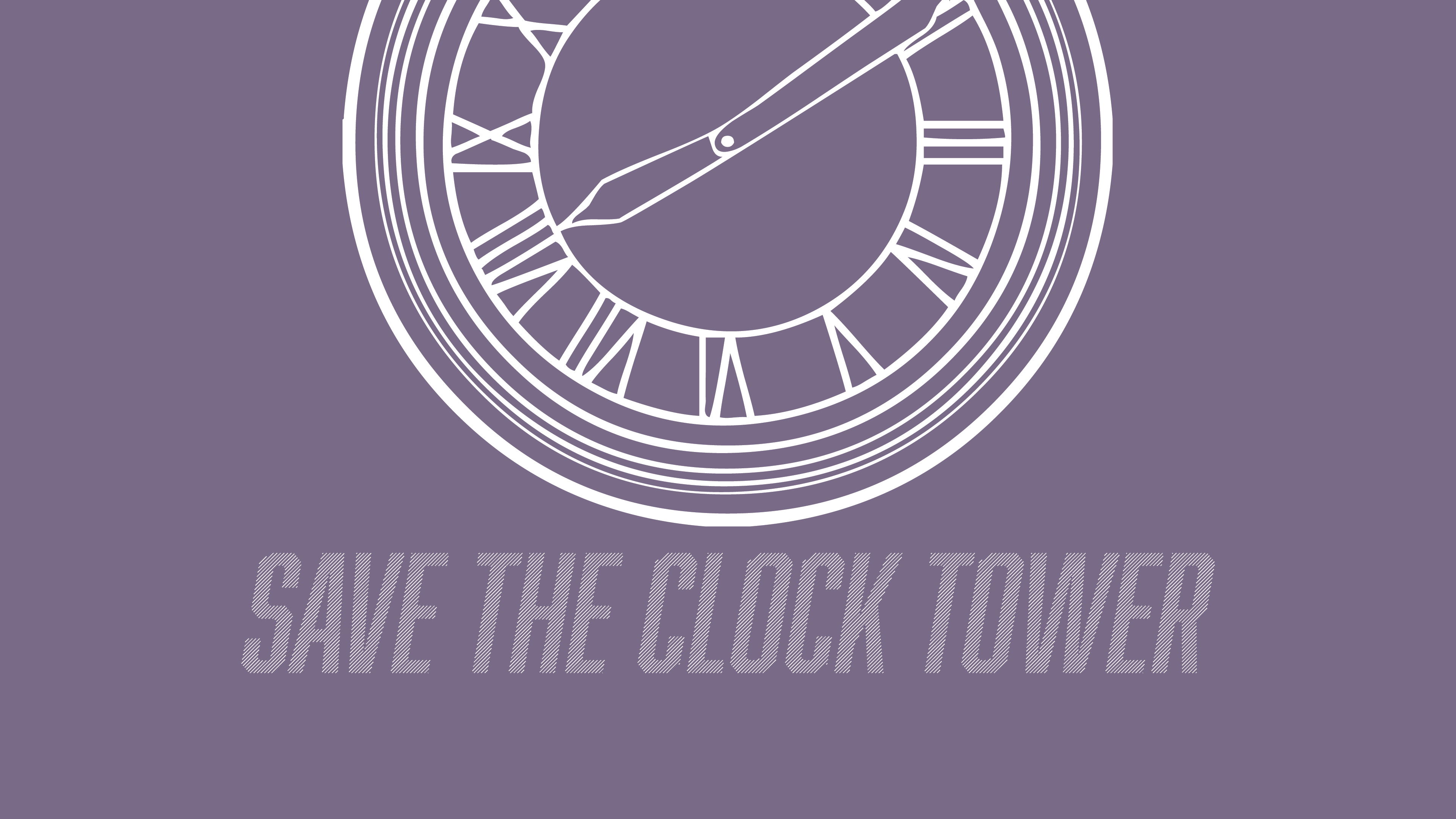 Save The Clock Tower Mnml Wallpaper