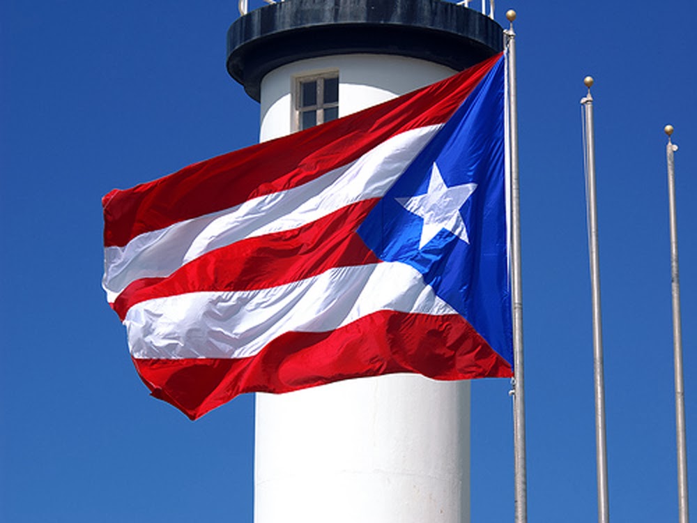Puerto Rico Flag Waving Wallpaper Photo