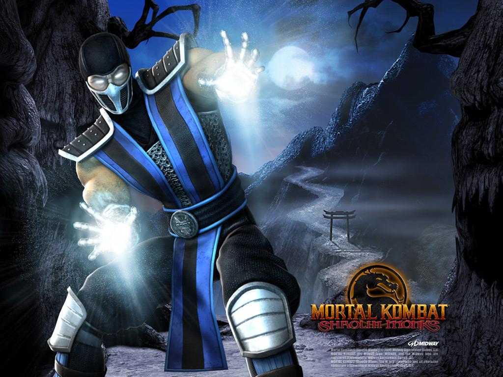 Sub Zero Mortal Kombat Shaolin Monks Papel De Parede Sobre