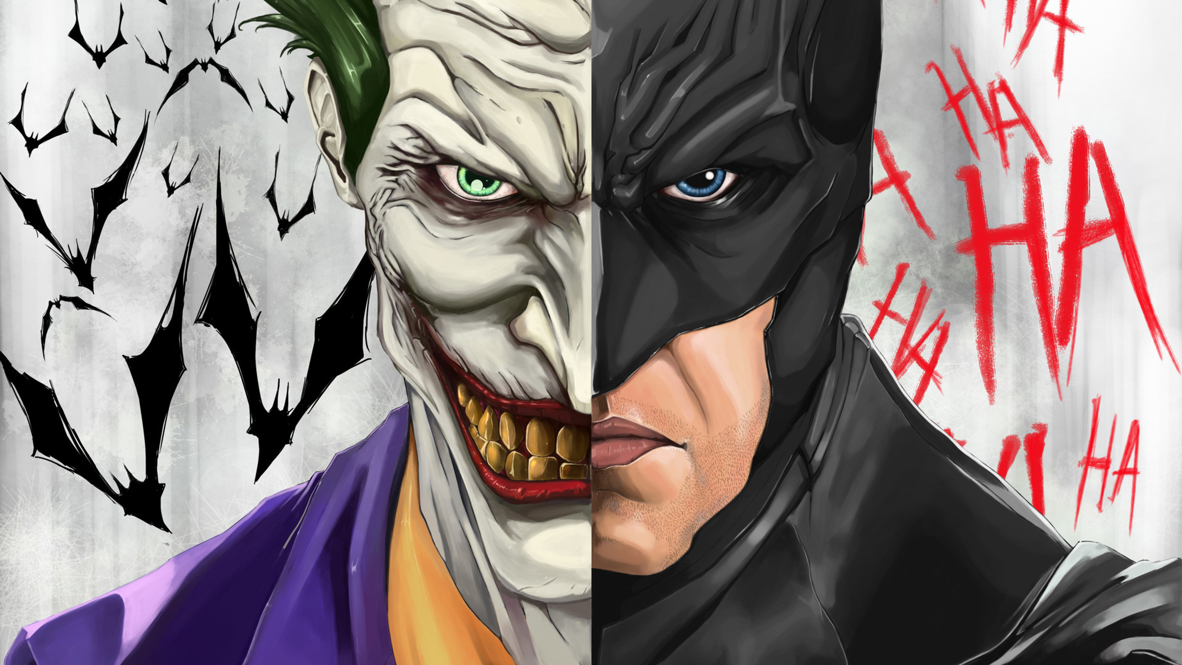 Joker And Batman 4k HD Wallpaper Image