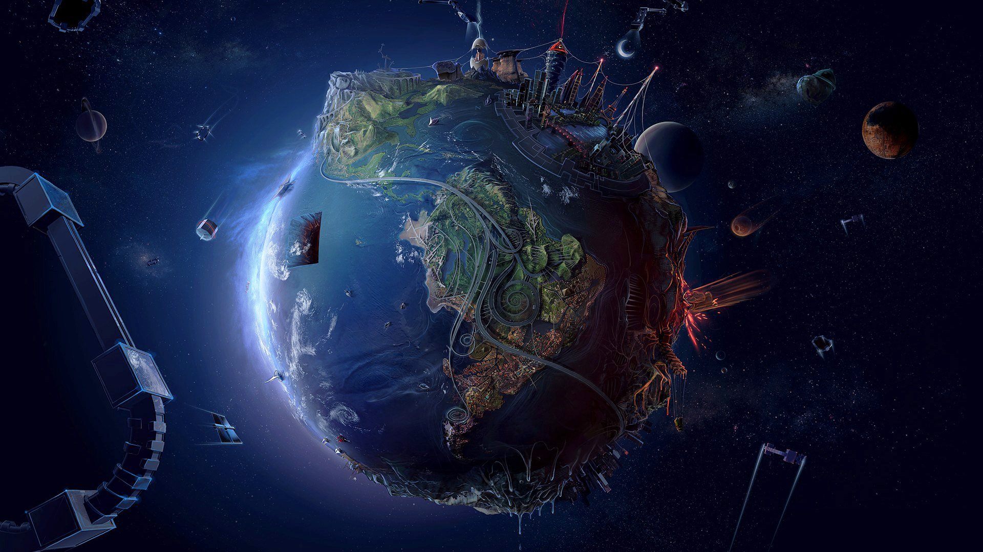 Earth Fantasy Wallpaper 1080p