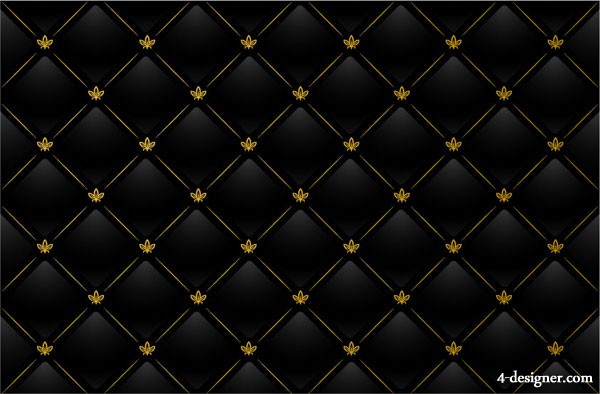 Black Plaid Patterns Tiled Background Continuous Grid
