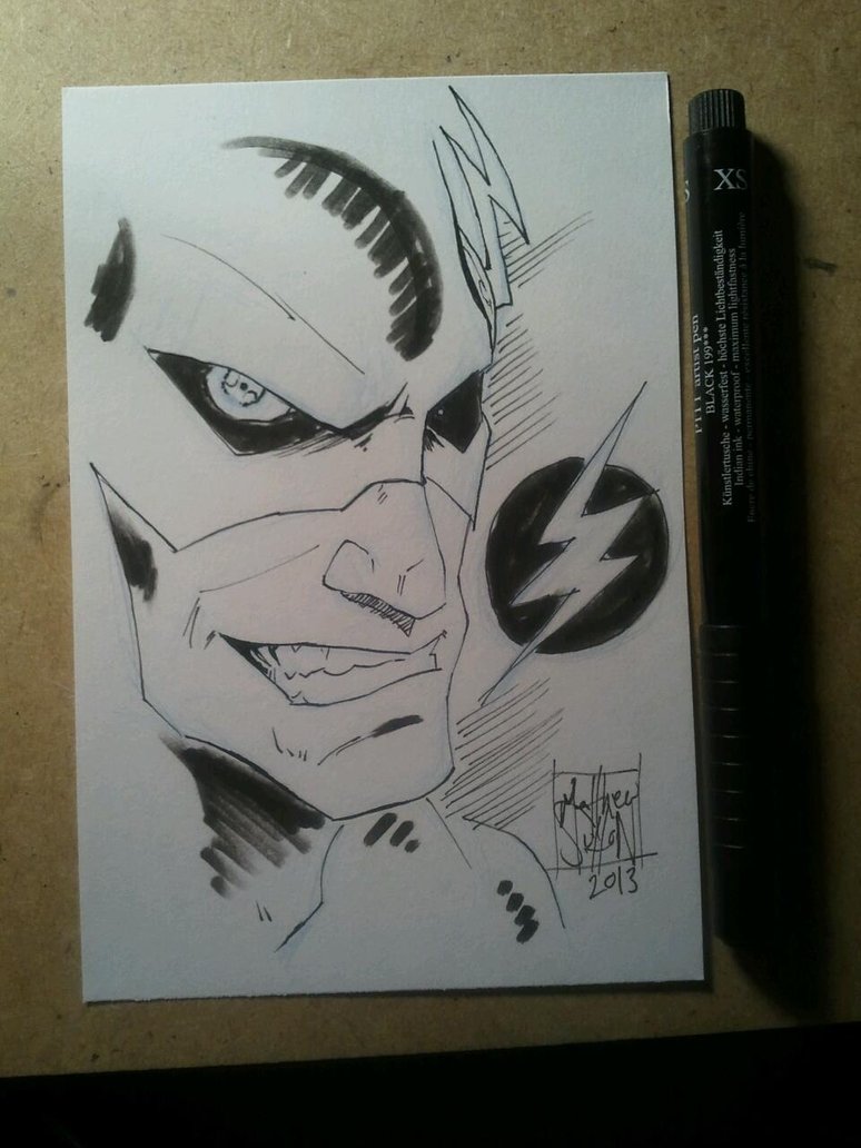 Flash vs. Reverse Flash, in Andrew Varcho's DC: Miscellaneous Comic Art  Gallery Room