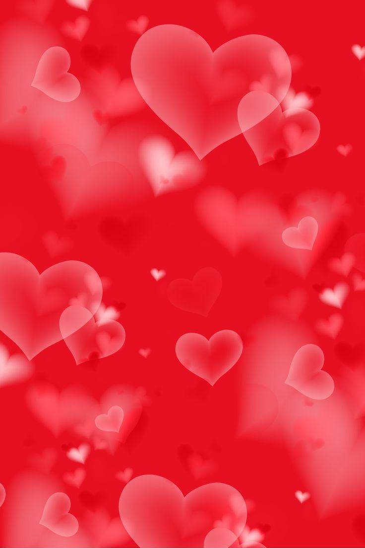 Romantic Valentine S Day Red Heart Shaped Pattern H5 Background