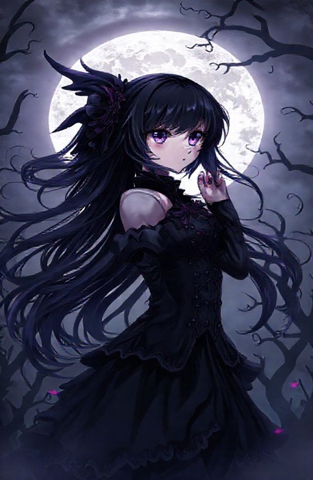Dark Anime Girl Wallpaper