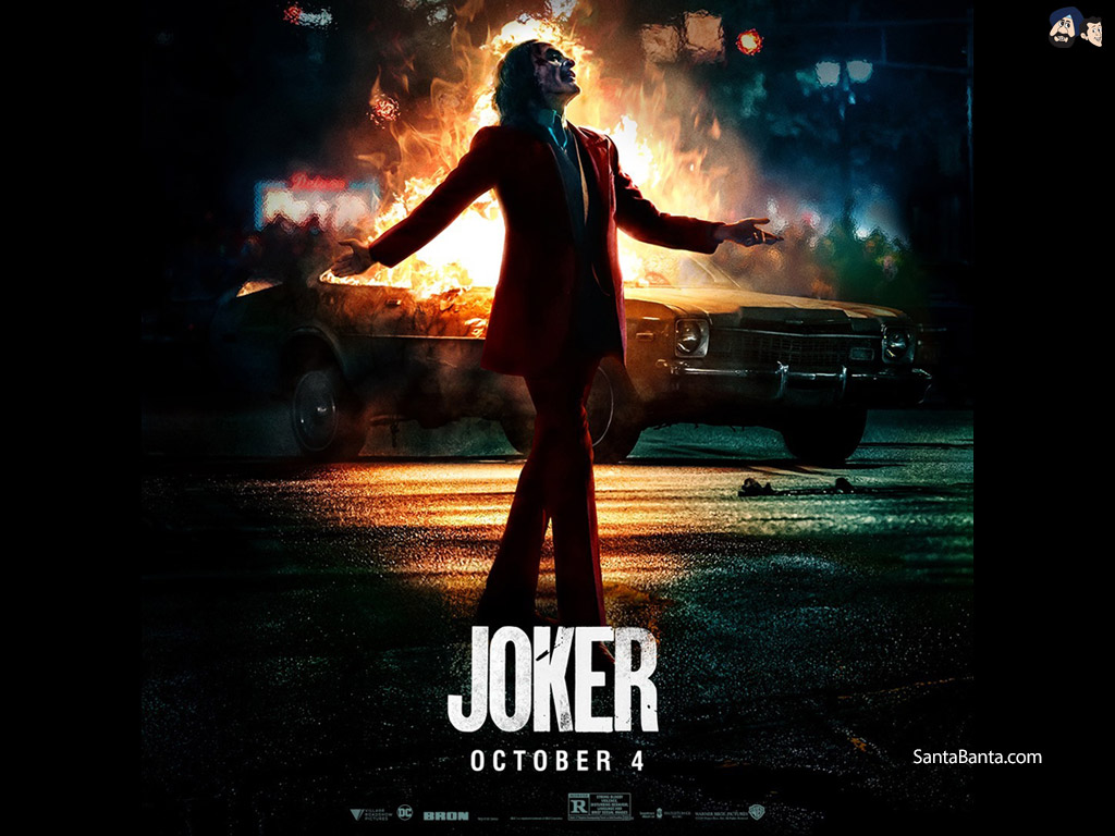 Joaquin Phoenix In The Poster Of Hollywood Film Joker