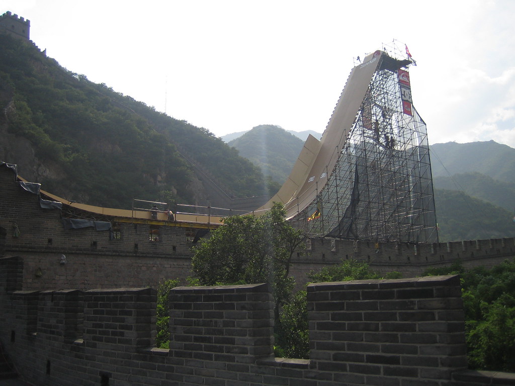 Megaramp Danny Way Great Wall Of China Jump Juyongguan Pa
