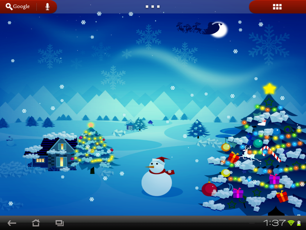 Snowing Christmas Wallpaper Android Apps On Google Play