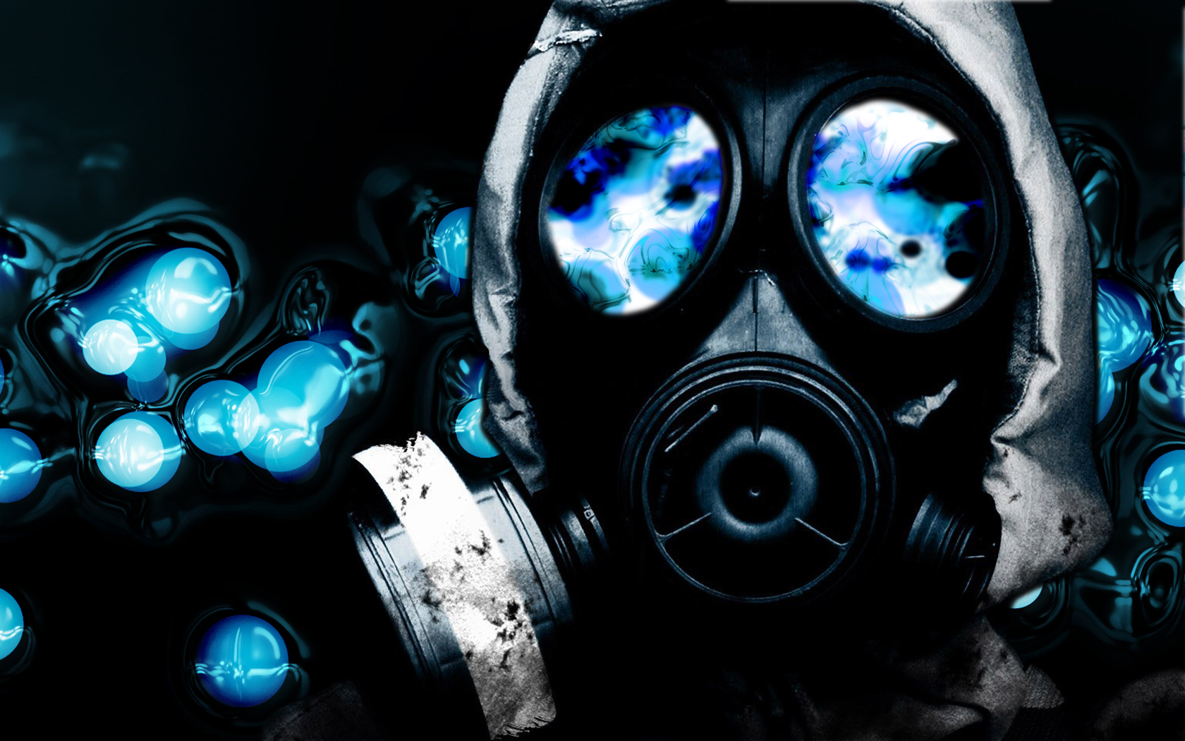 Dark Gas Mask Wallpaper And Background Image