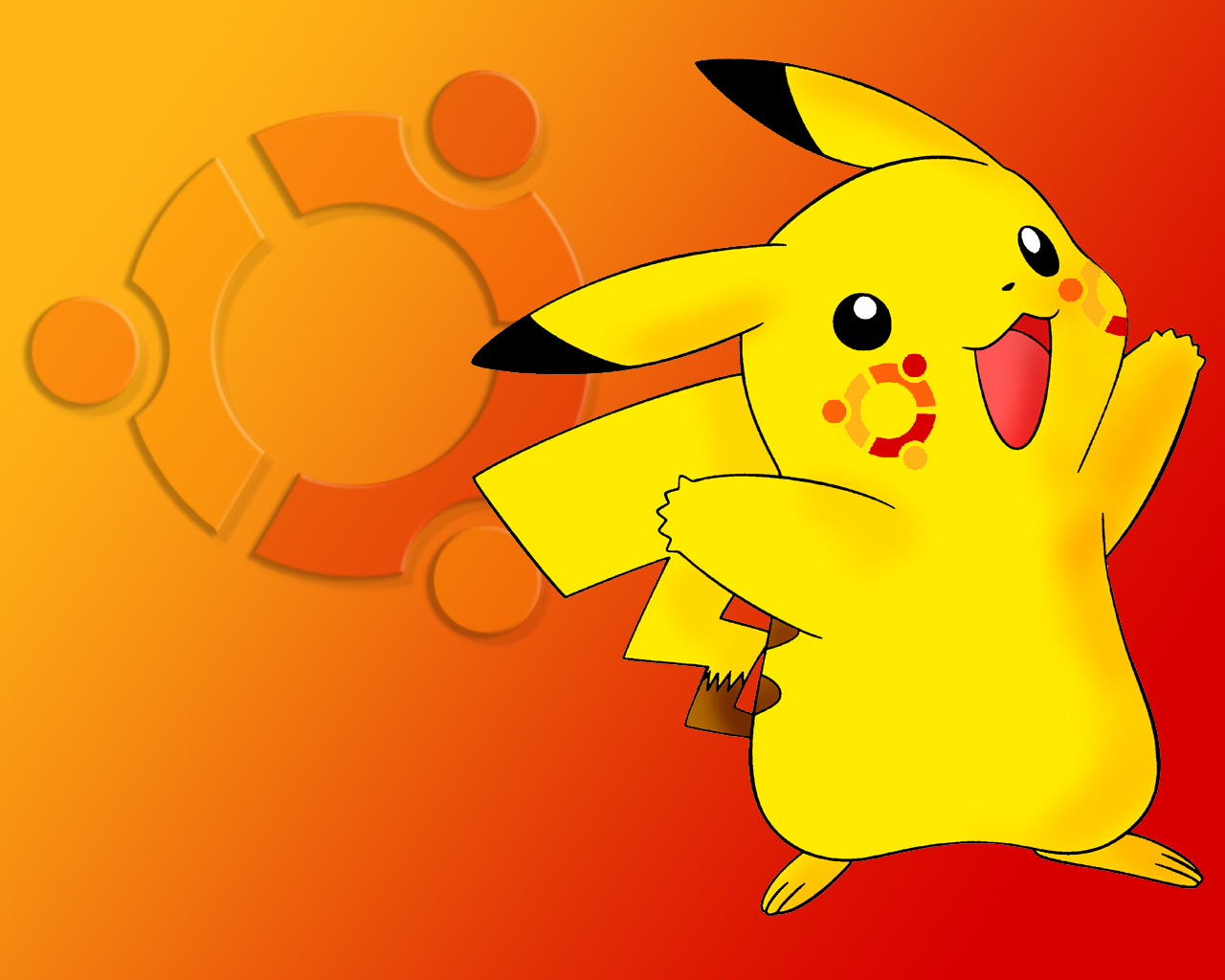 Find more Desktop wallpaper XP wallpaper pikachu ubuntu style. 