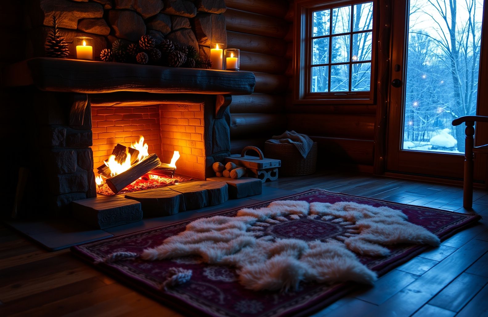 Live Fireplace Wallpaper