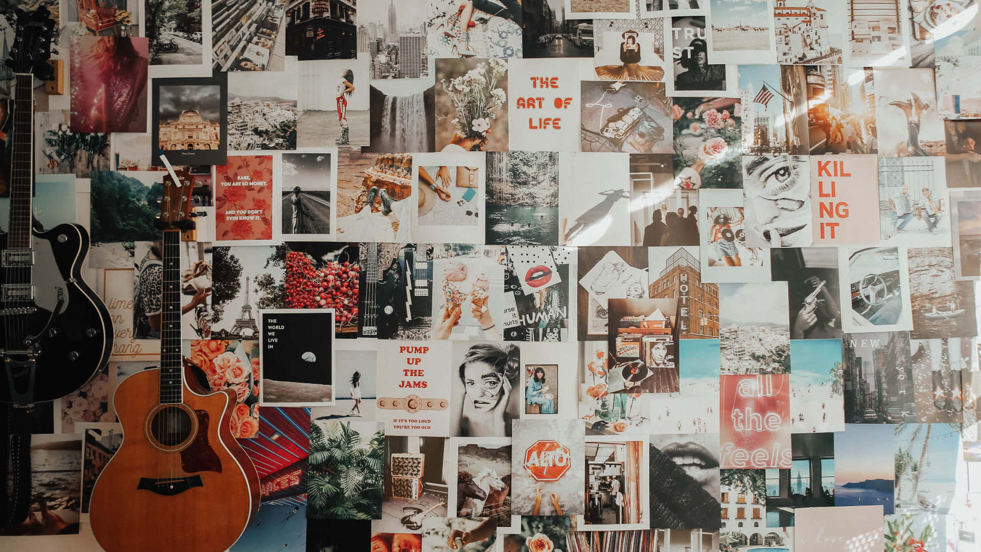 Aesthetic Collage Desktop Wallpaper