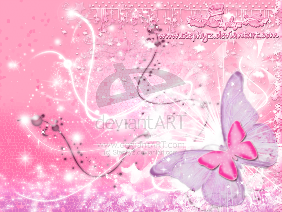 Pink Butterfly Crush By Stephyz