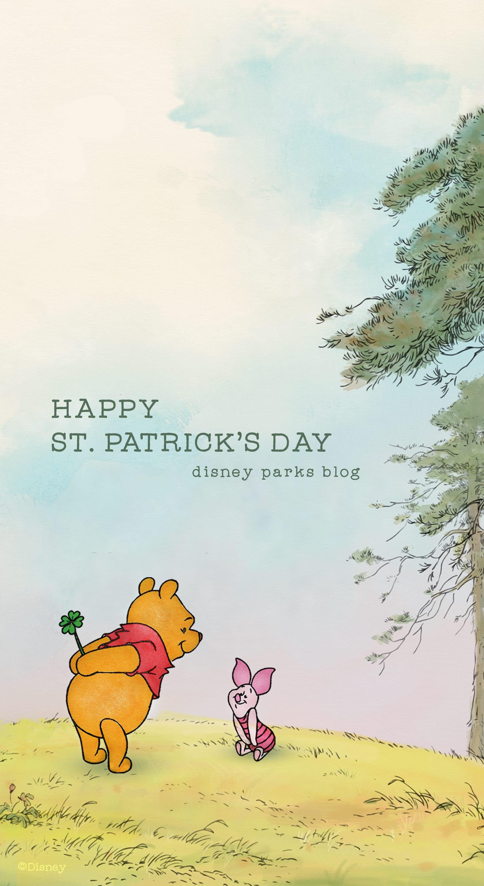 Saint Patrick S Day Pooh Wallpaper