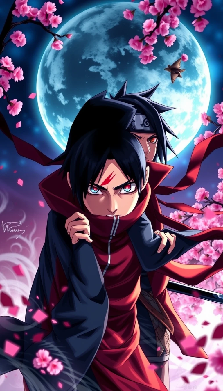 Itachi Sasuke Phone Wallpaper