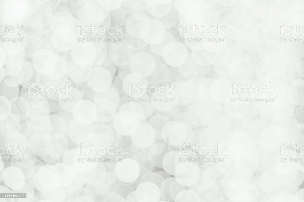 Blur Abstract Background Bokeh Effect In Light Blue Silver