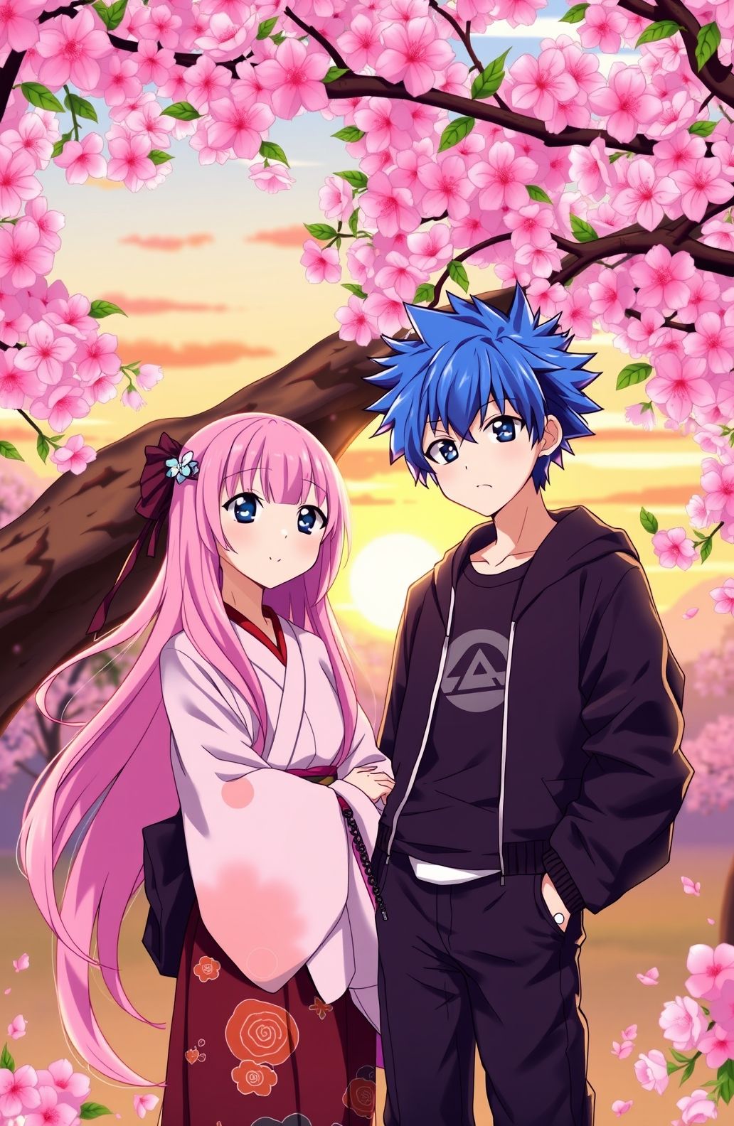 Anime Girl And Boy Wallpaper
