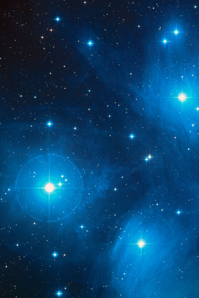 Outer Space Pleiades iPhone Wallpaper