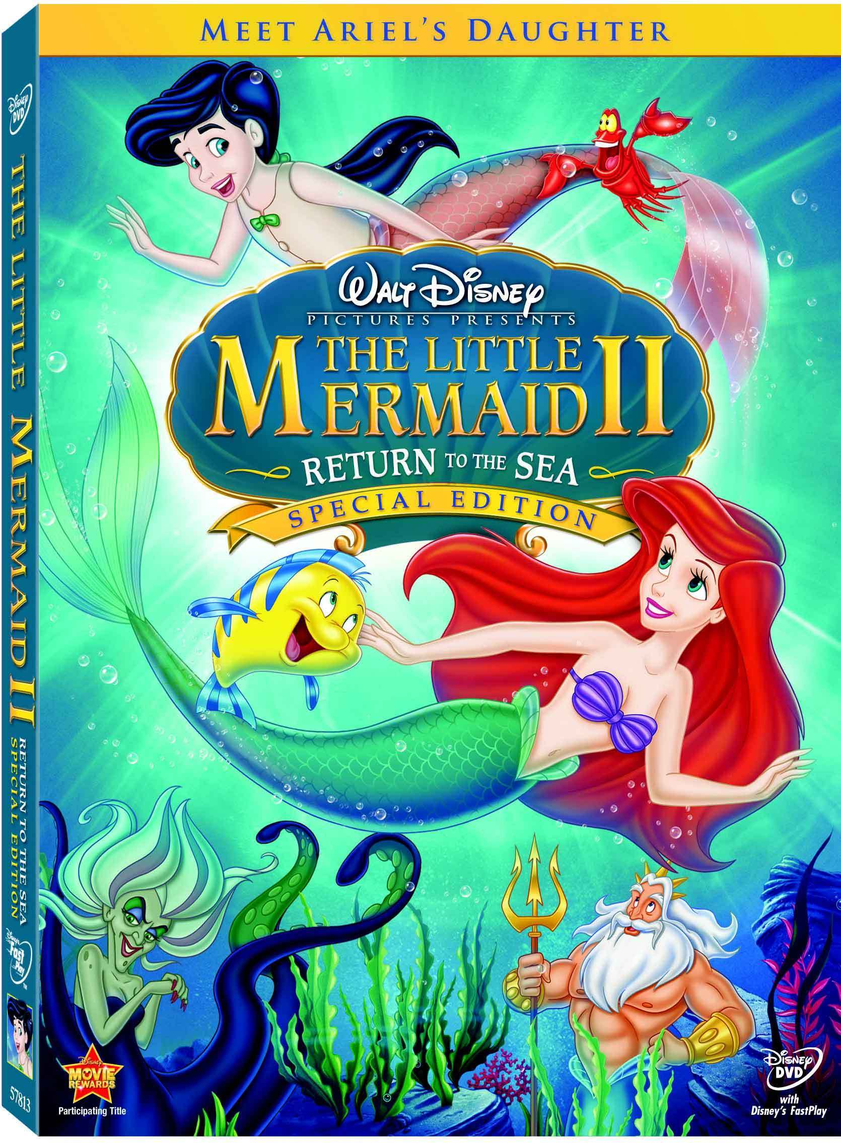 The Little Mermaid Ii Return To Sea Dvd Cover Walt Disney