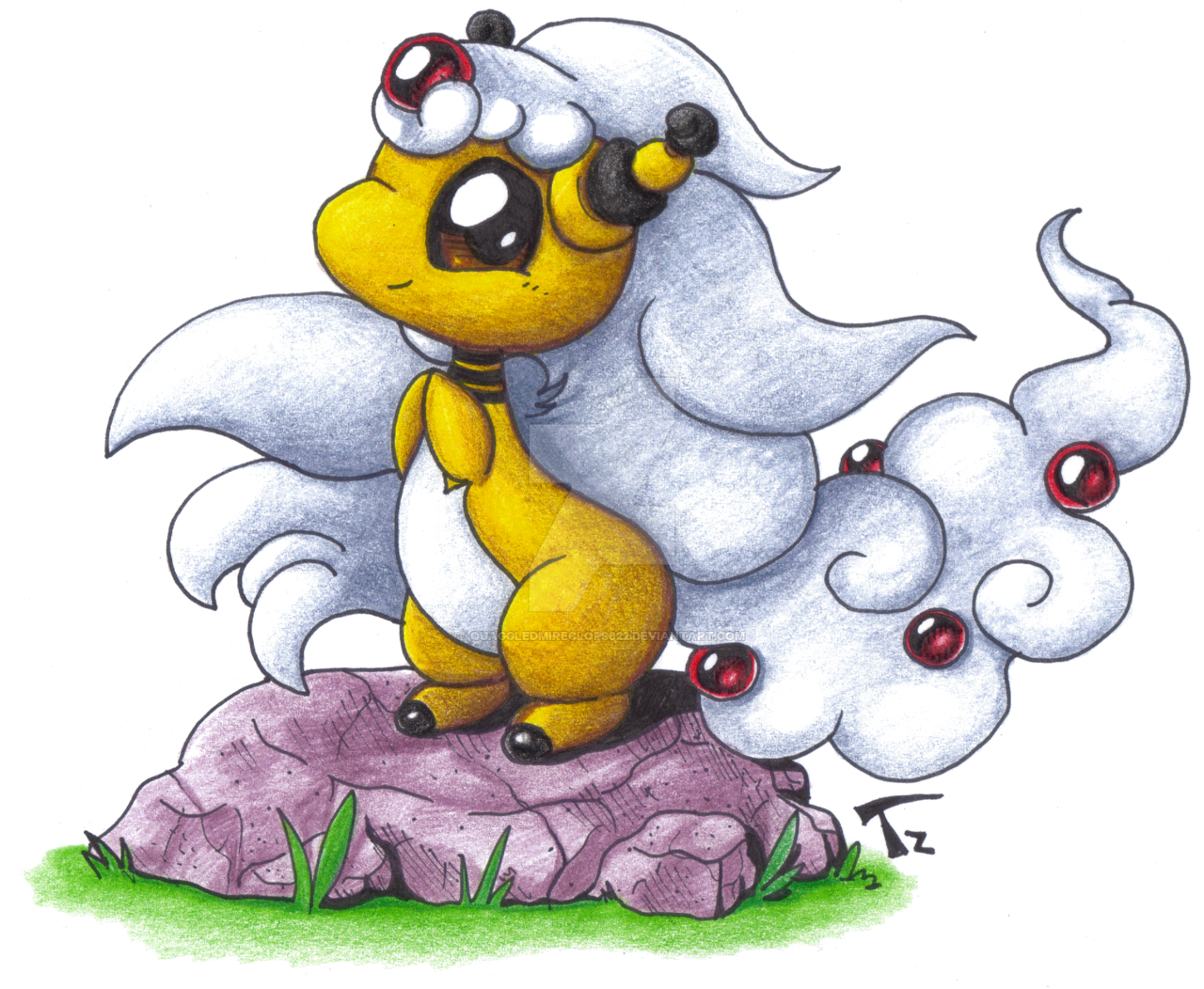 Chibi Pokemon Mega Ampharos By Taylortrap622