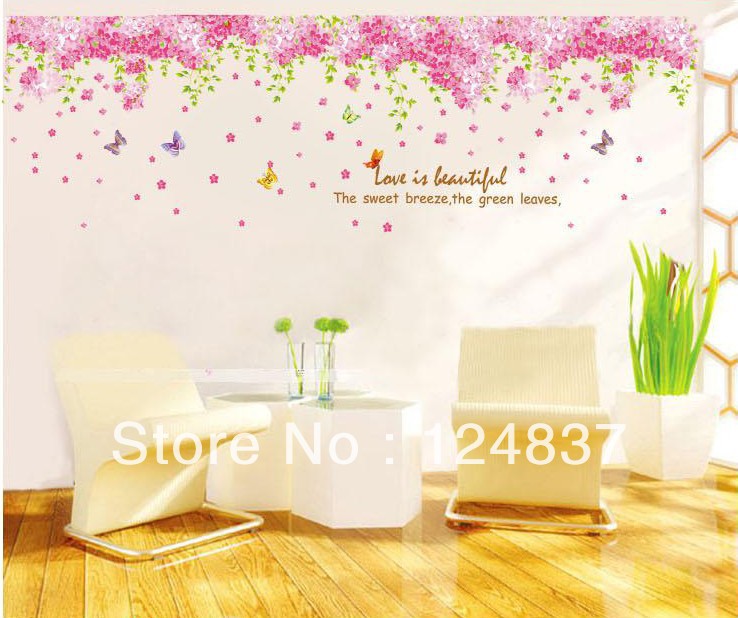 Free download blossom wall stickers wall decals large flower sticker