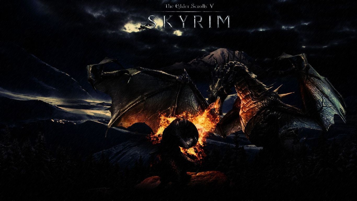 Wallpaper For Skyrim Dragon