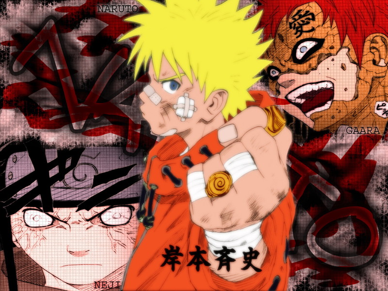 Kawaii Wallpapers    Naruto Wallpapers   Neji Gaara Naruto   Anime