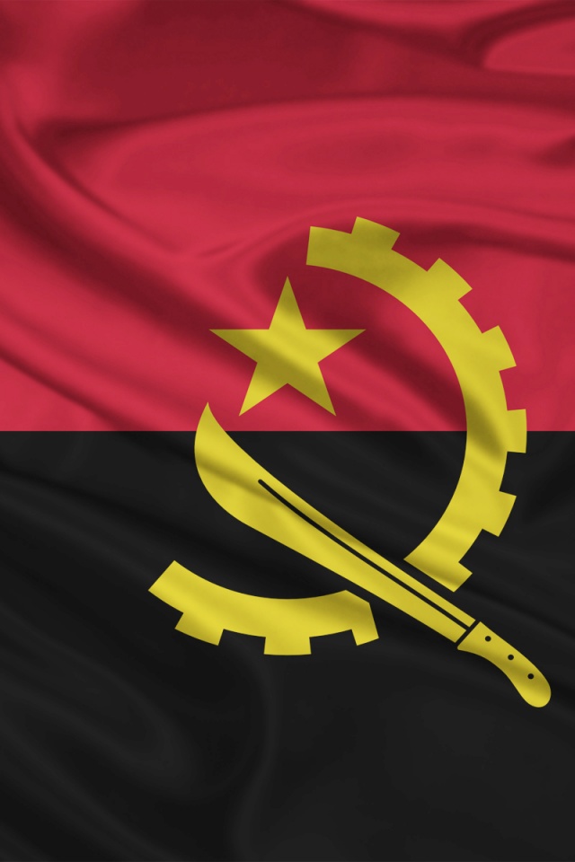 Angola Flag iPhone Wallpaper