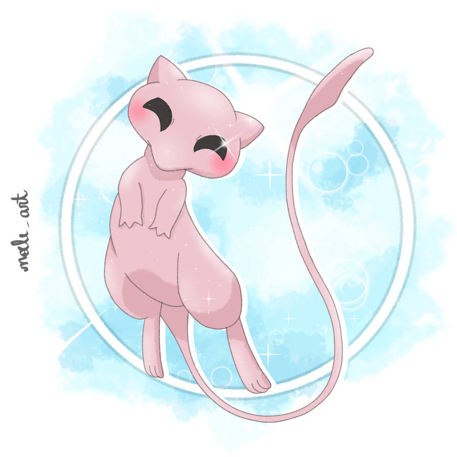 Mew Fan Art Pokemon By Noeleart Deku51g Pre Wallpaper