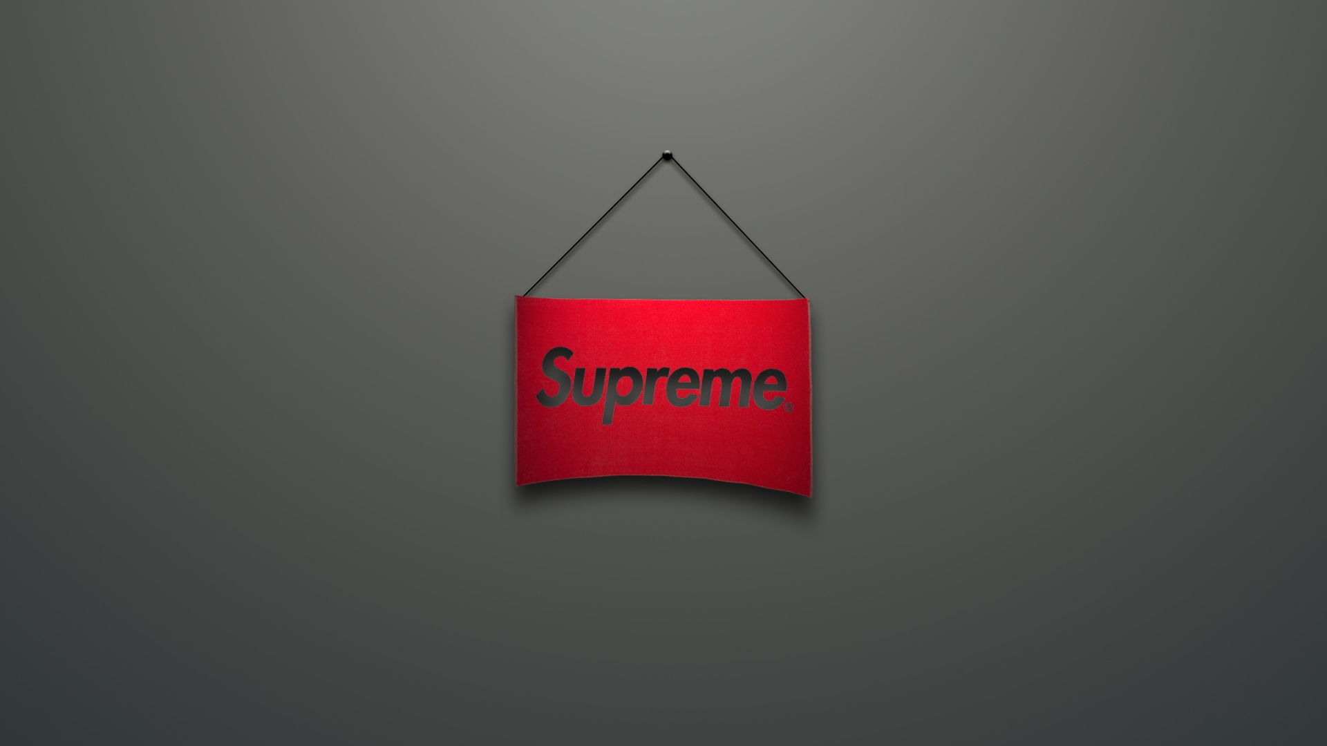 Wallpaper Supreme Logo Red Minimalism Full HD