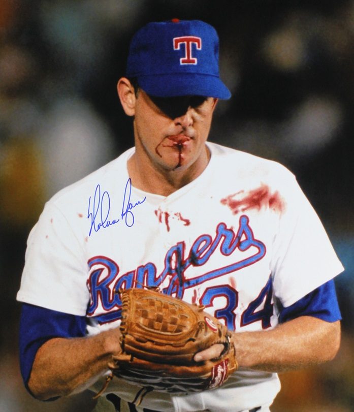 Does This Photograph Show Nolan Ryan Pitching After An On Field