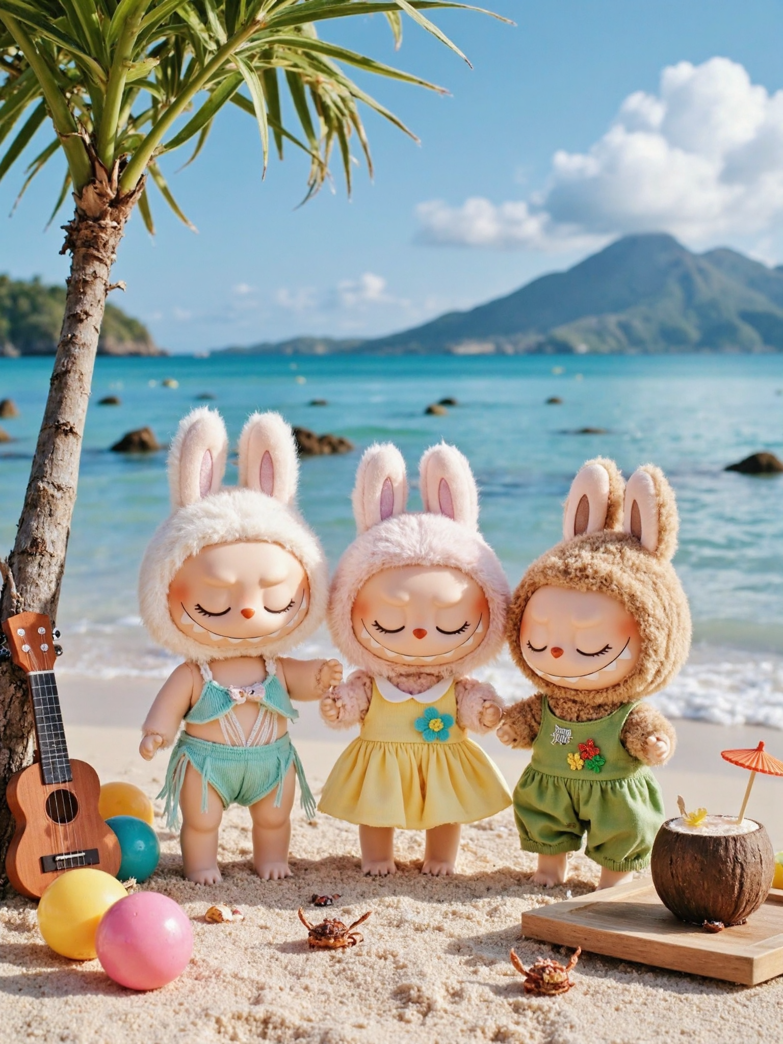 Cool Labubu Summer Wallpaper