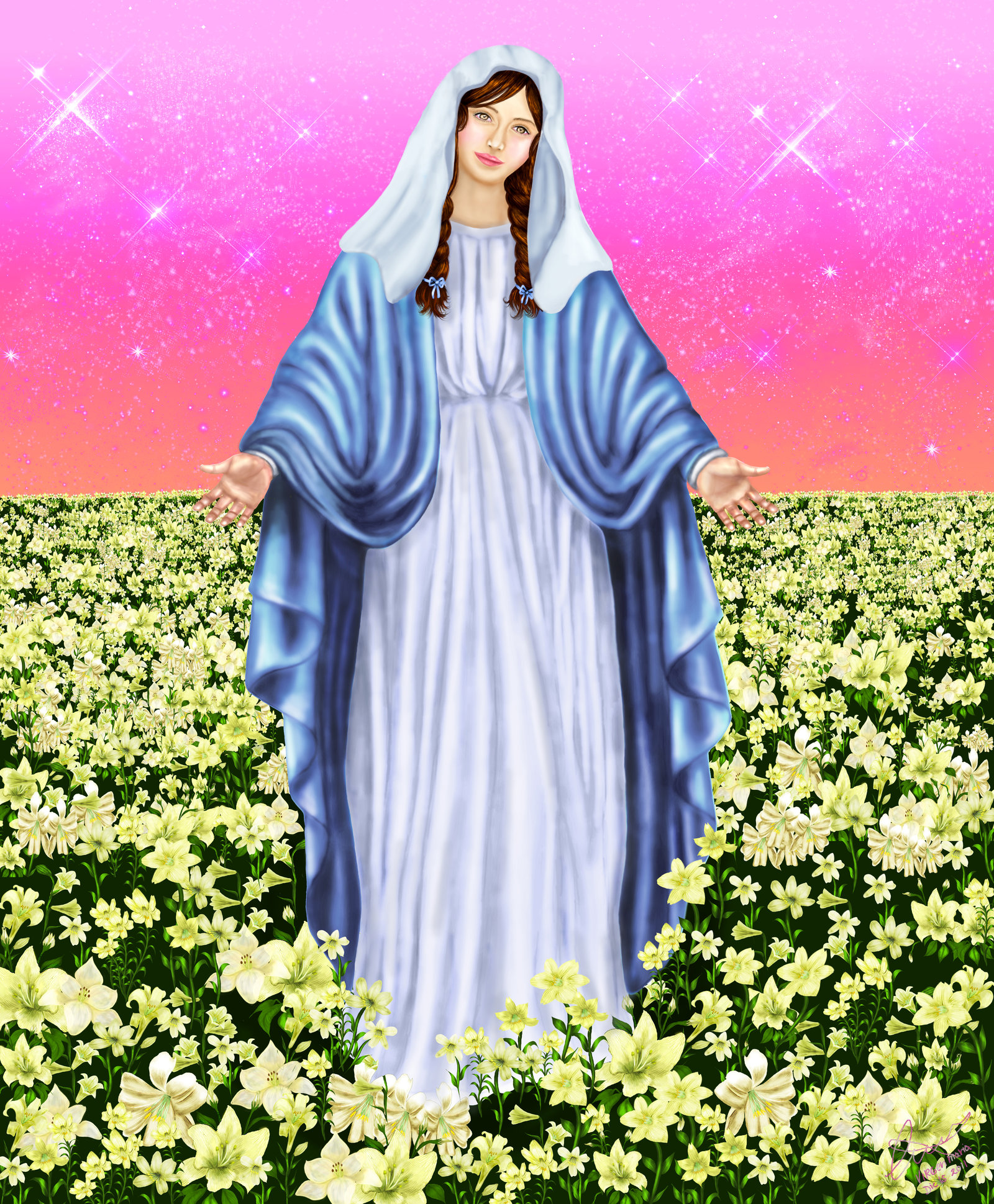 Mexican Virgin Mary Art Virgen Maria By