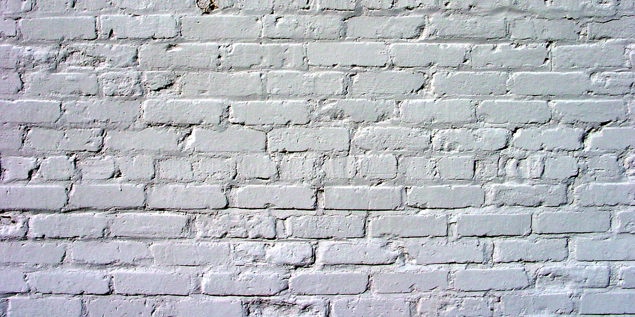 White Brick Wall Grasscloth Wallpaper