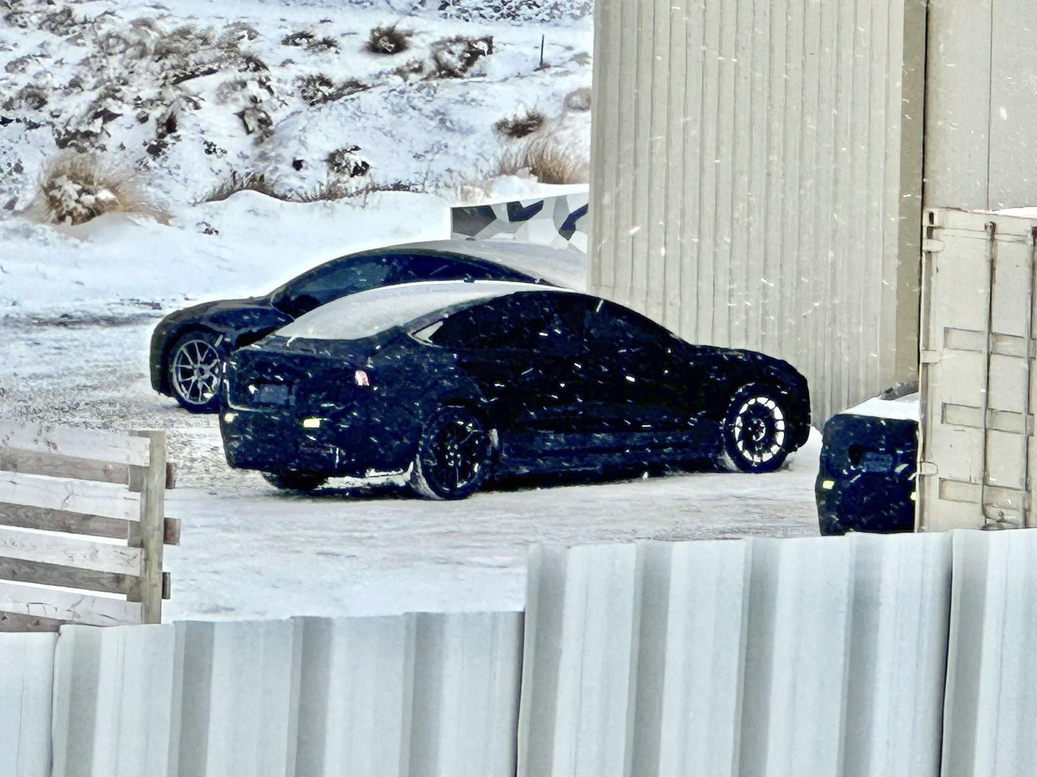 Apparent Tesla Model Project Highland Unit Spotted Winter