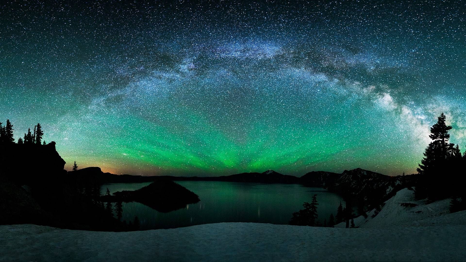 Beautiful Aurora Borealis Background HD