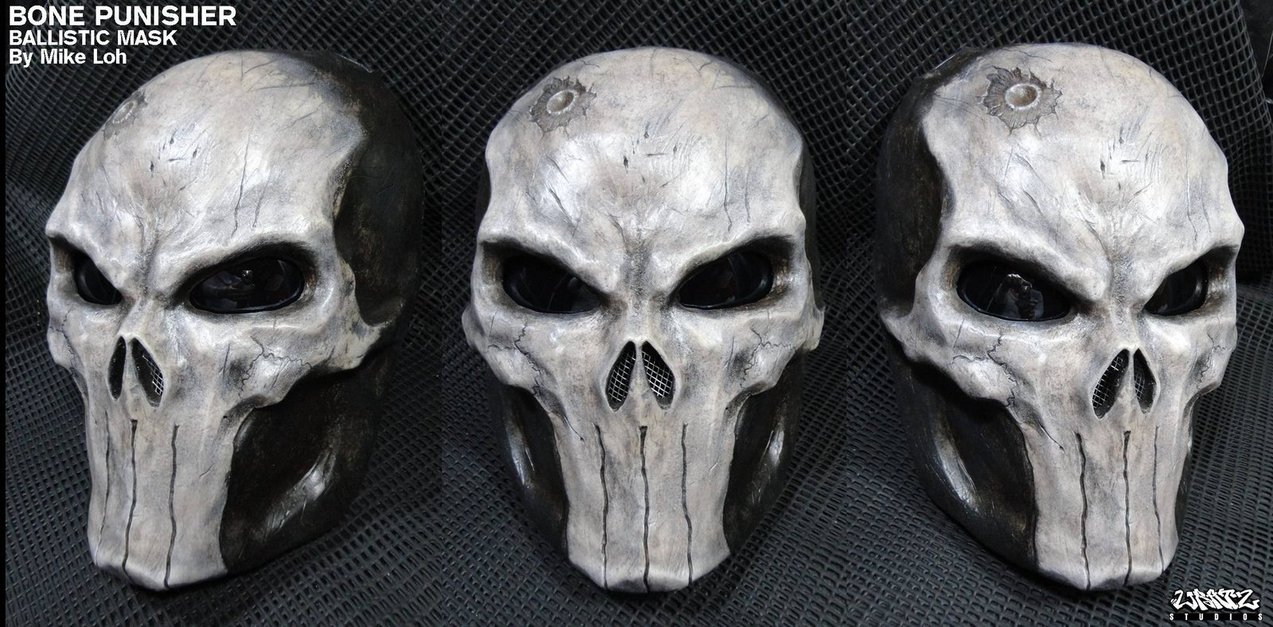 Bone Skull Punisher Ballistic Mask By Uratz Studios