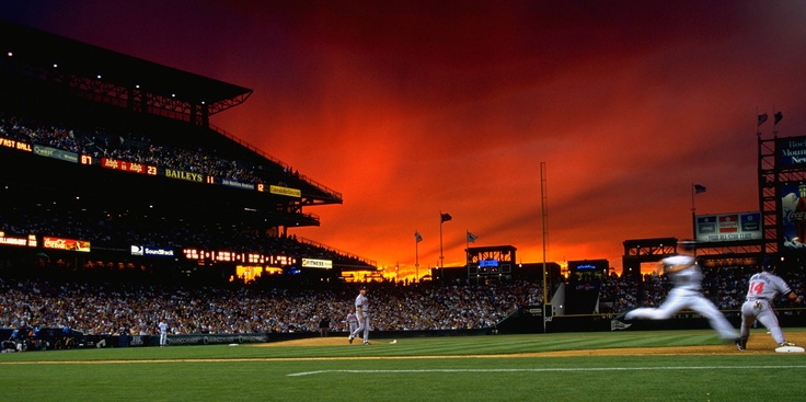 Beautiful Coors Field Sky Baseball Beauty
