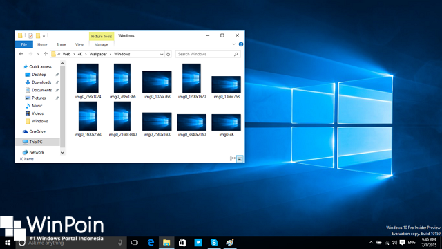 Selain Windows 10 Hero juga terdapat wallpaper baru yang bisa di