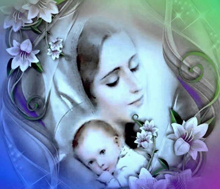 Mother Mary Baby Jesus Art