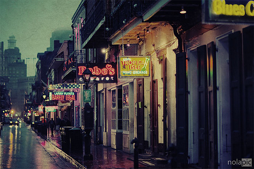 Bourbon St New Orleans By Pompob All Rights Reserved