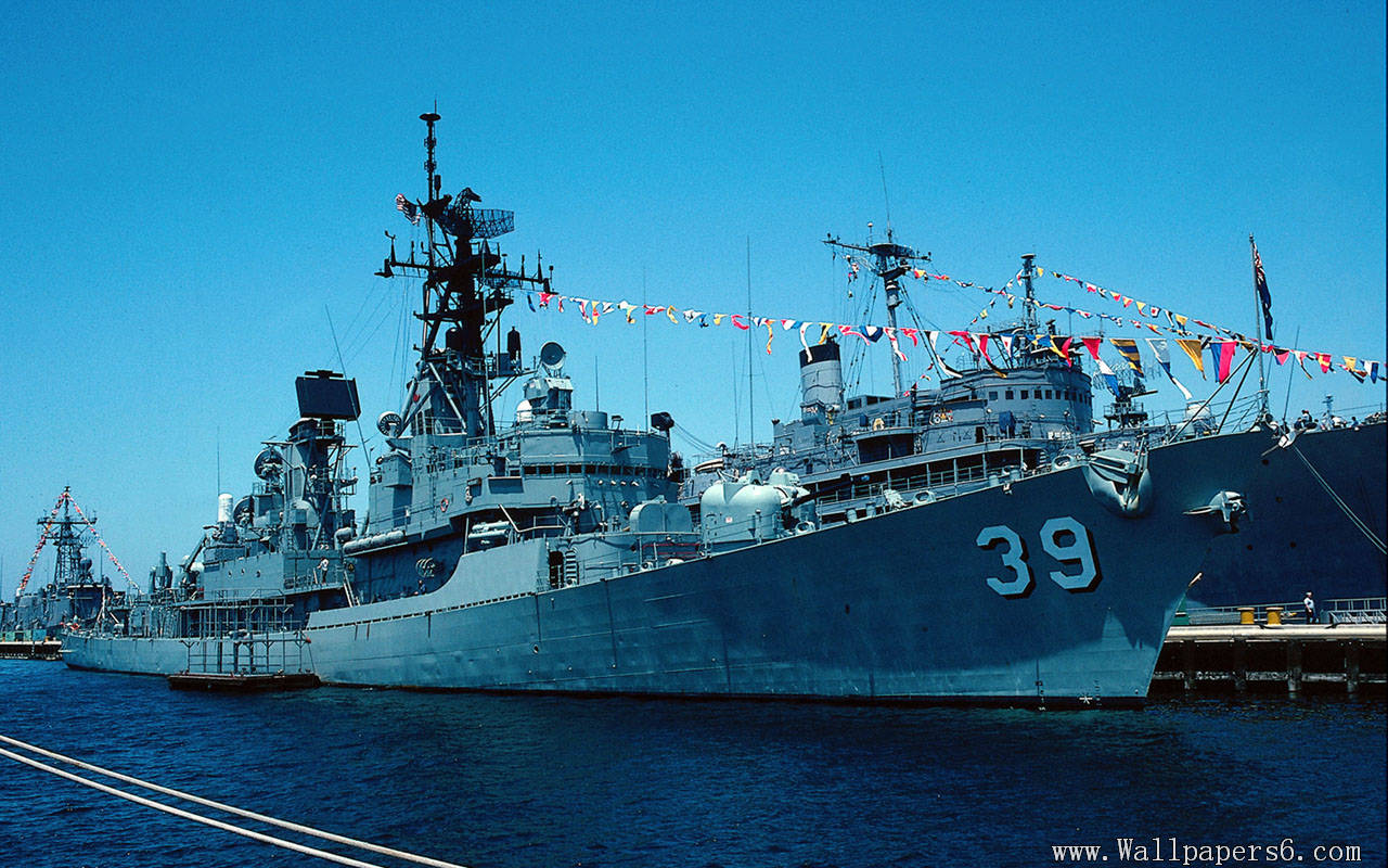 Military Naval Vessel Destroyer Wallpaper